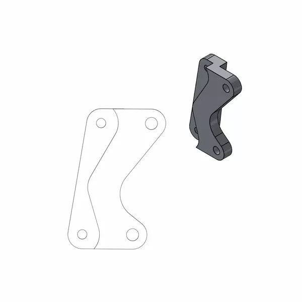 Moto-master 211038 Supermoto utcai rotor adapter konzol Féknyereg és tuning féknyereg kittek 0