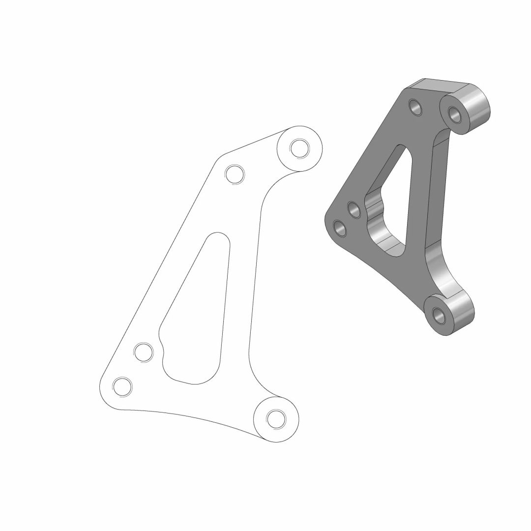 Moto-master 211022 Supermoto Racing Rotor Adapter tartó Féknyereg és tuning féknyereg kittek 1