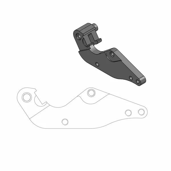Moto-master 211013 Supermoto utcai rotor adapter konzol Féknyereg és tuning féknyereg kittek 0