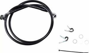 Drag specialties 660310-BLK rozsdamentes acél fékvezeték-készlet Fék és kuplung cső