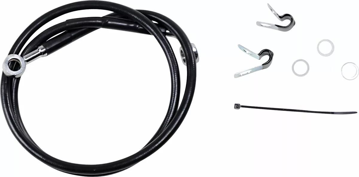 Drag specialties 660313-BLK rozsdamentes acél fékvezeték-készlet Fék és kuplung cső 0