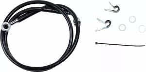 Drag specialties 660313-BLK rozsdamentes acél fékvezeték-készlet Fék és kuplung cső