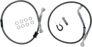 Russell Russell Cycleflex rozsdamentes acél elsõ 2 vonal verseny készlet ezüst Fék és kuplung cső