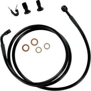 Goodridge fékcsõ készlet STAINLESS-STEEL elsõ fekete H-D XL883N 09-11 Fék és kuplung cső