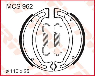 Trw MCS962 fékpofák Fékpofa 1
