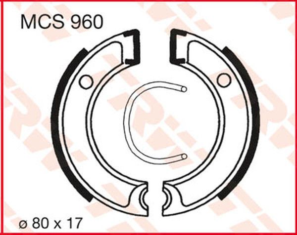 Trw MCS960 fékpofák Fékpofa 0