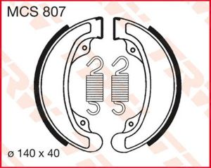 Trw MCS807 fékpofák Fékpofa