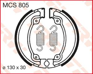 Trw MCS805 fékpofák Fékpofa