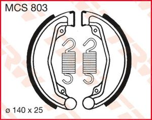 Trw MCS803 fékpofák Fékpofa