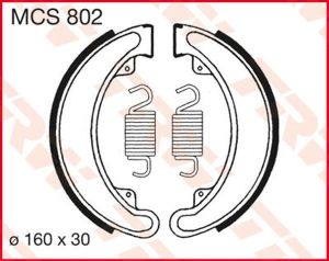 Trw MCS802 fékpofák Fékpofa