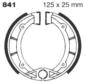 Ebc 841G "G" Hornyolt fékpofa Fékpofa