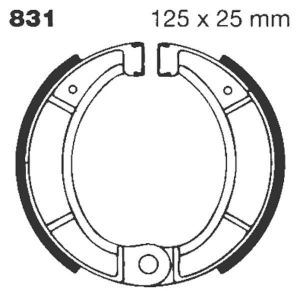 Ebc 831G "G" Hornyolt fékpofa Fékpofa