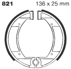 Ebc 821G "G" Hornyolt fékpofa Fékpofa