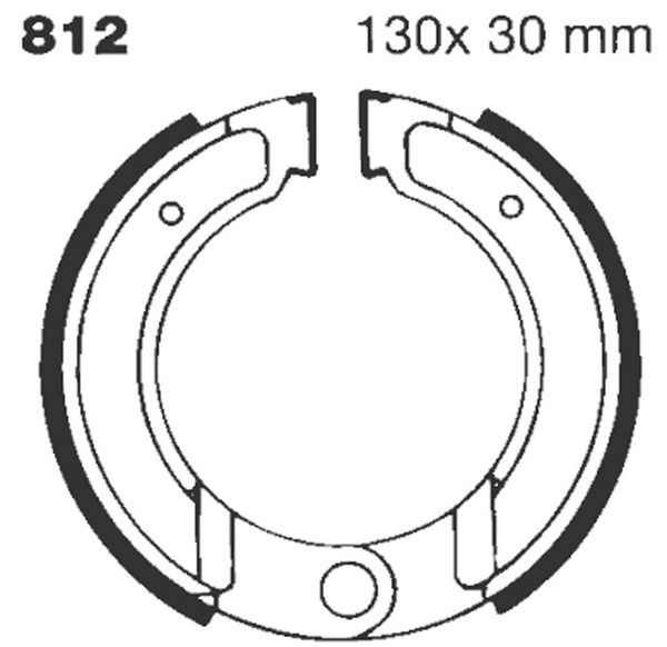 Ebc 812G "G" Hornyolt fékpofa Fékpofa 0