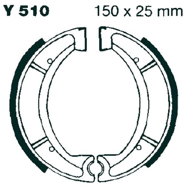 Ebc Y510G "G" Hornyolt fékpofa Fékpofa 0