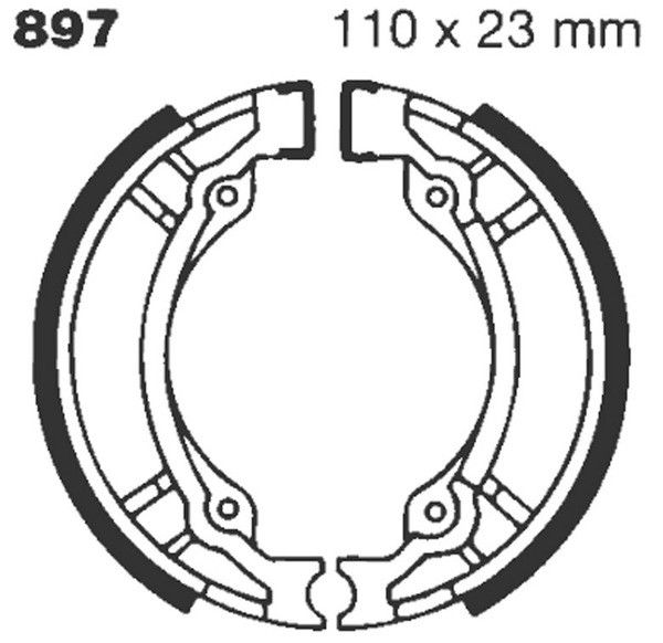 Ebc 897 Standard fékpofák Fékpofa 0