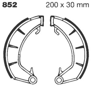 Ebc 852 Standard fékpofák Fékpofa