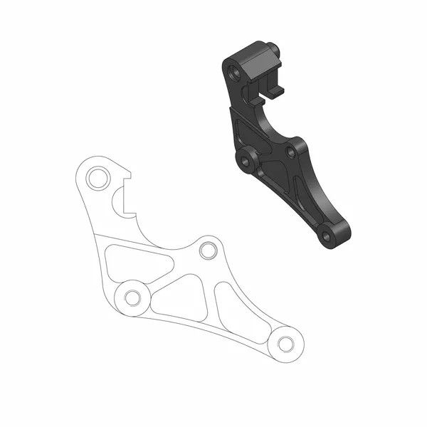 Moto-master 211074 Supermoto utcai rotor adapter konzol Féknyereg és tuning féknyereg kittek 0