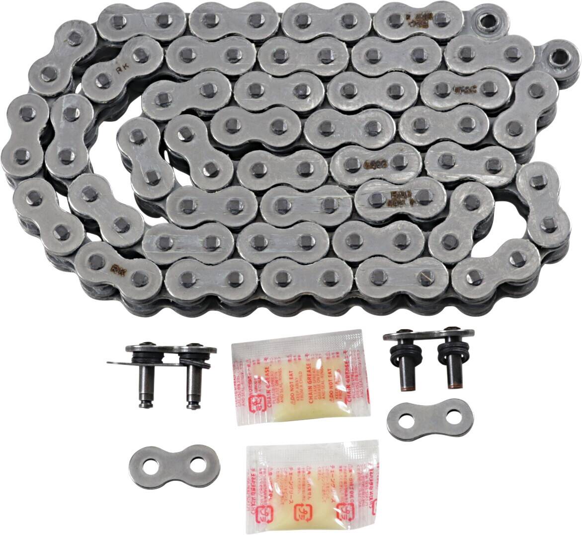 RK MAX-X 130 CLIP & szegecs kapcsolat 520 X-RING csere meghajtó Lánc / természetes / karbon ötvözet acél Meghajtólánc , motorkerékpár lánc 0