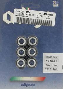 Adige guruló súly készlet karbon szál 19 x 15.5mm Kuplung lamellák, bowdenek, hidraulikák és robogó kuplung