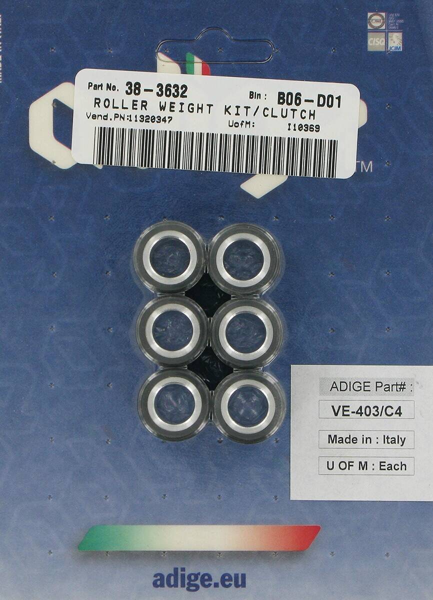 Adige guruló súly készlet karbon szál 19 x 15.5mm Kuplung lamellák, bowdenek, hidraulikák és robogó kuplung 0