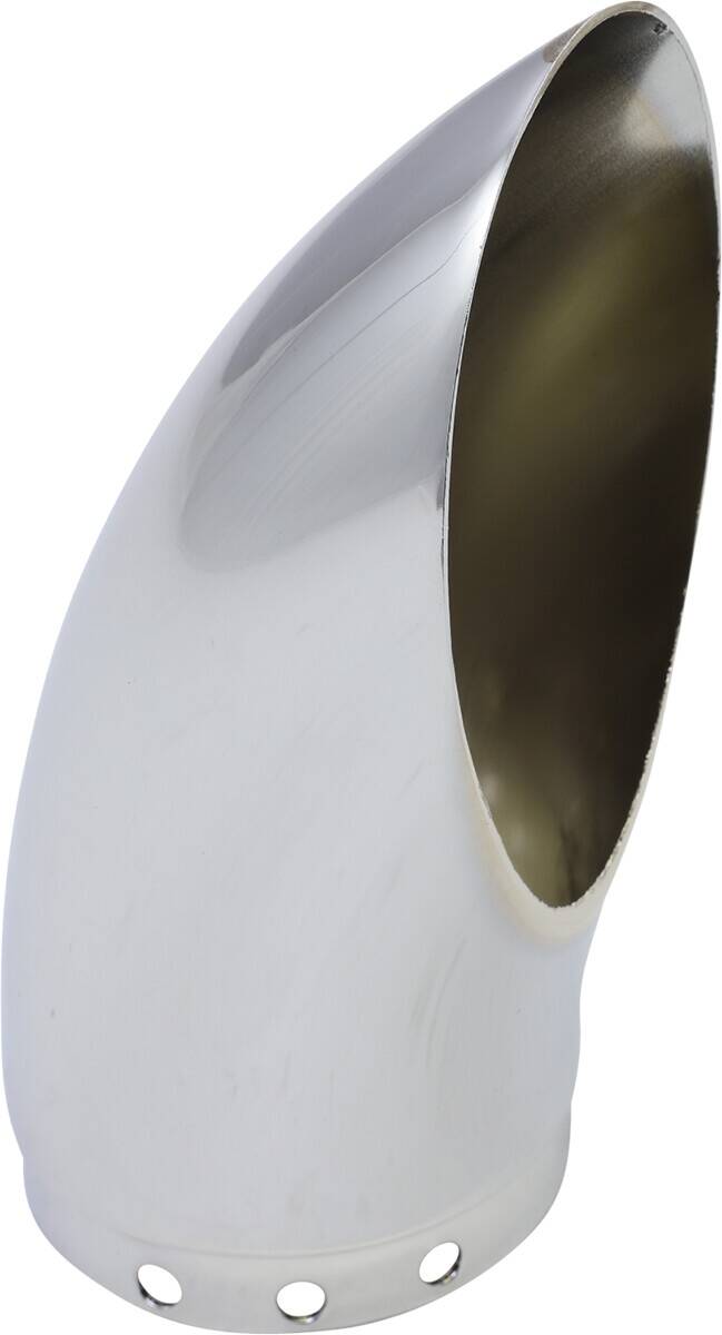 Kerker TURNDOWN/OUT 90° ROTATABLE vég sapka FOR  SLIP-ONS/SYSTEM/SUPERTRAPP SE; krómozott Kipufogó leömlők és összekötő csövek 0