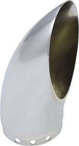 Kerker TURNDOWN/OUT 90° ROTATABLE vég sapka FOR  SLIP-ONS/SYSTEM/SUPERTRAPP SE; krómozott Kipufogó leömlők és összekötő csövek