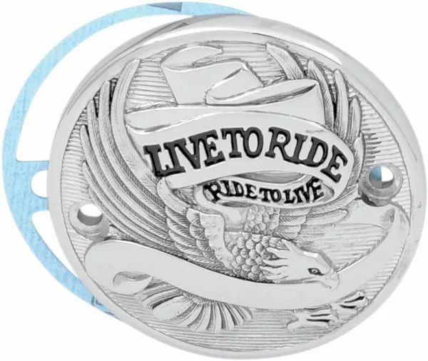 Drag specialties 30-0152BA Live To Ride Points Cover Motorblokk dekli 0