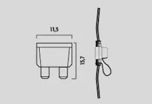 Flosser 514815 Dugaszolható biztosítékok Elektromos alkatrészek  1