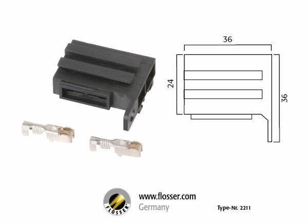 Flosser 2211 Biztosítéktartók Elektromos alkatrészek  0