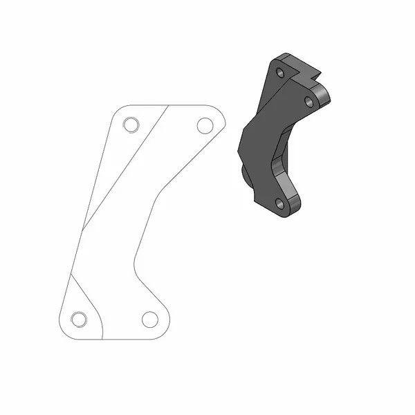 Moto-master 211033 Supermoto utcai rotor adapter konzol Féknyereg és tuning féknyereg kittek 0