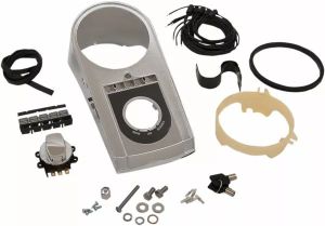 Drag specialties 7125496CPT-BXLB elektronikus sebességmérő dash készlet Sebességmérő és fordulatszámmérő