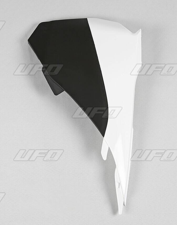 Ufo légszûrõház takaró bal oldal KTM 85/105 WHITE/BLACK Sárvédő, vázvédő, idom 0