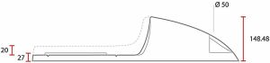 C-racer SCR2.2-BLHB Cafe Racer Seat Ülés, nyereg 4