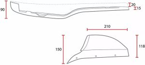 C-racer SCRCX-BLHB Seats Cafe Style Ülés, nyereg 5