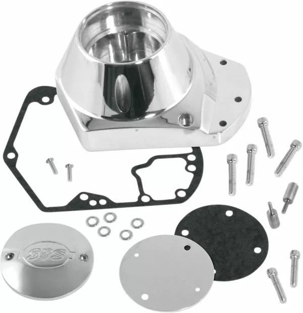 S&S CYCLE 31-0336 Billet Cam Cover Kit Motorblokk dekli 0