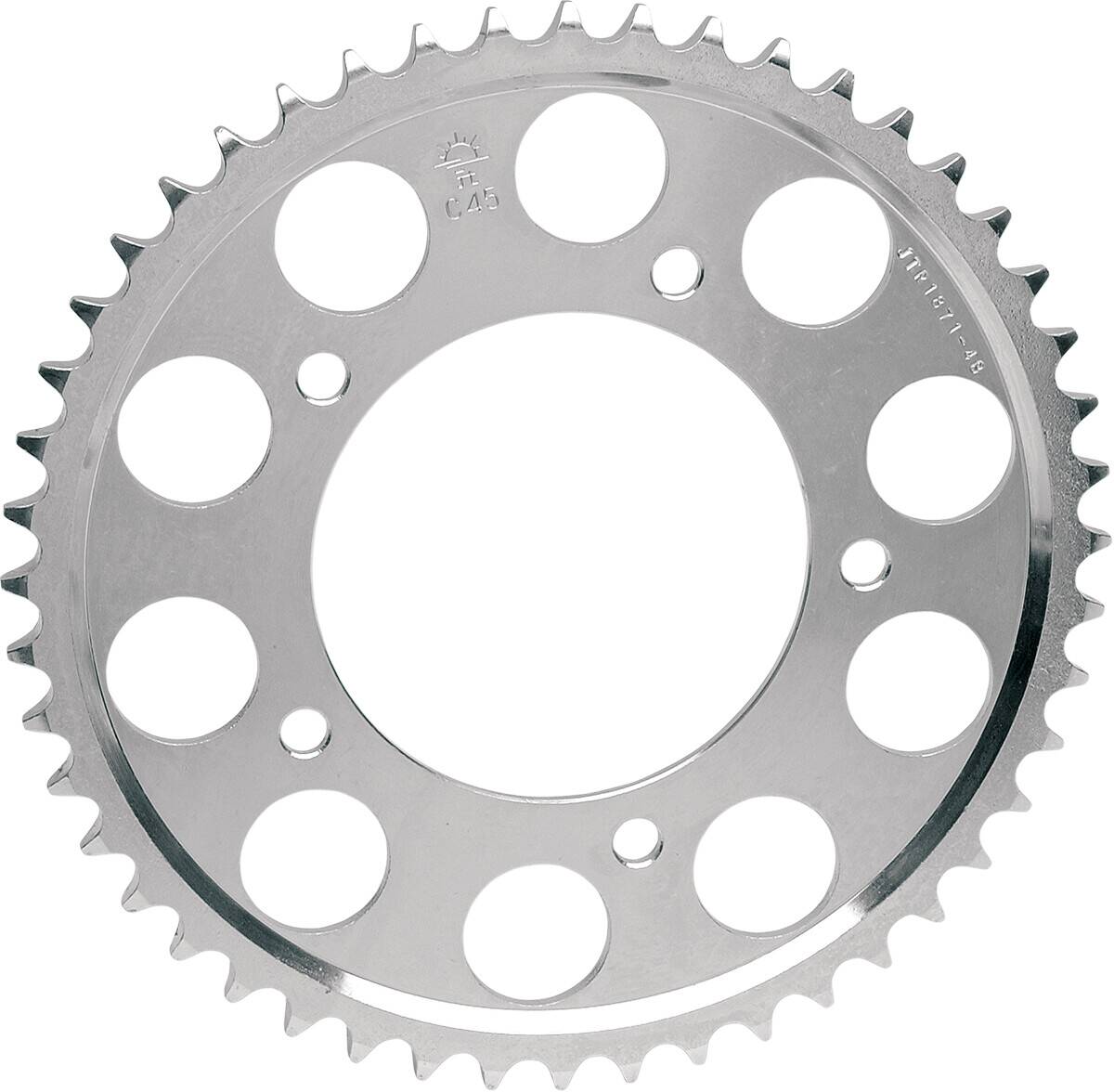 Jt sprockets JTR477.43 hátsó csere lánckerék 43 fogak 520 PITCH természetes C49 magas karbon acél Lánckerék 0