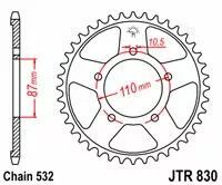Jt sprockets JTR830.45 acél hátsó lánckerék Lánckerék 1
