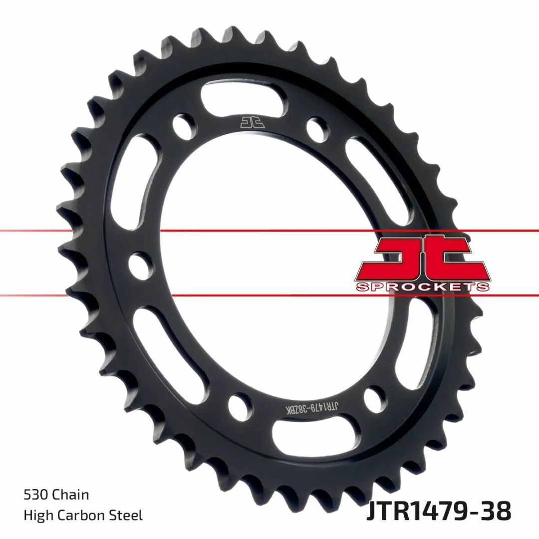 Jt sprockets JTR1479.38ZBK hátsó lánckerék indukciós edzett fekete horgany bevonat Lánckerék 0