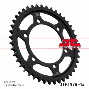 Jt sprockets JTR1479.43ZBK hátsó lánckerék indukciós edzett fekete horgany bevonat Lánckerék