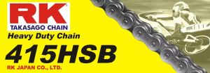 RK 415HSB-108-CL 415H nagy teherbírású hajtólánc Meghajtólánc , motorkerékpár lánc