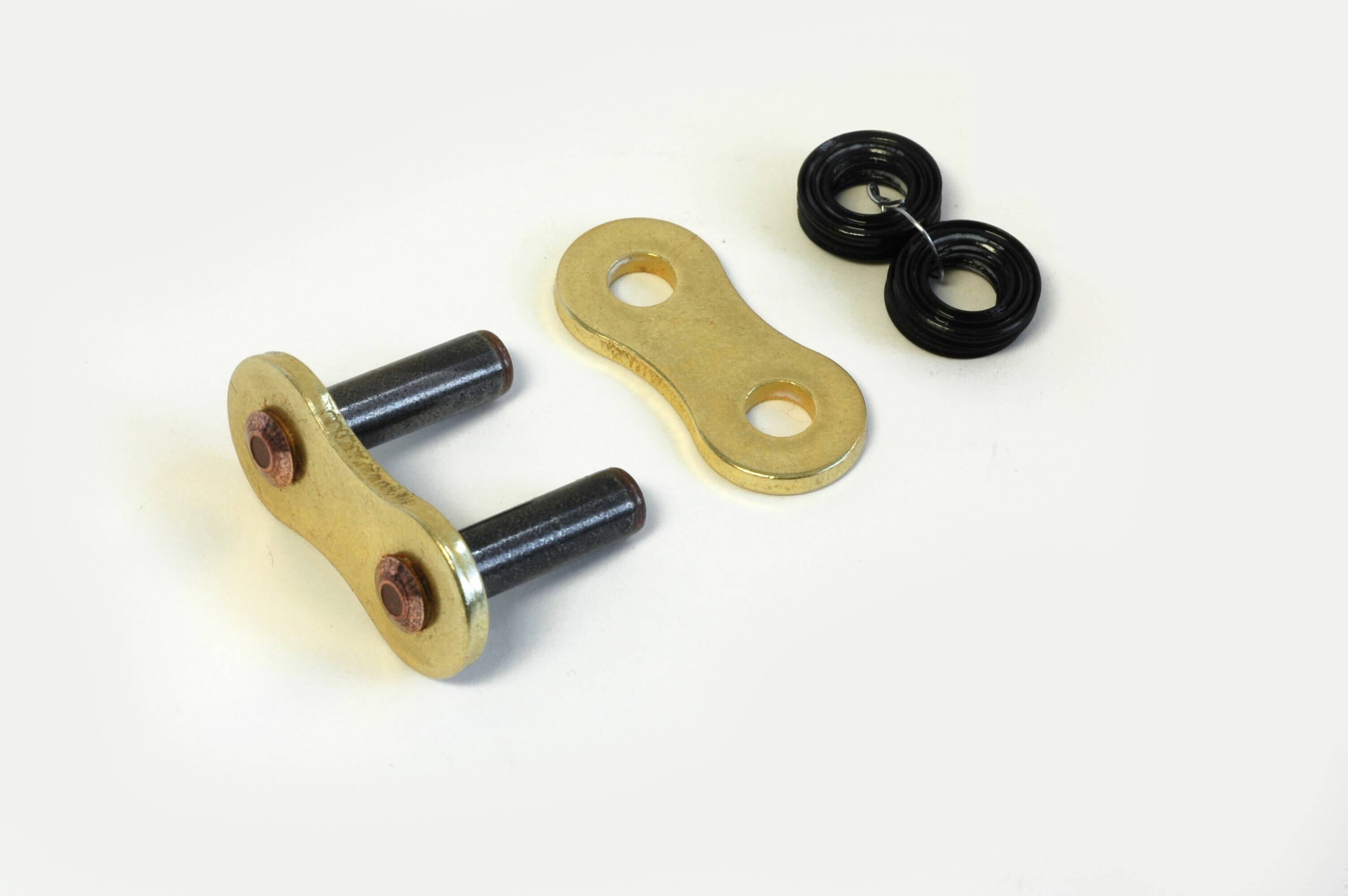 RK XSO 1 szegecs kapcsolat 428 X-RING csere összekötõ kapcsolat / GOLD|BLACK / karbon ötvözet acél Meghajtólánc , motorkerékpár lánc 0