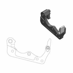 Moto-master fék féknyereg áthelyezés konzol 260MM fekete Féknyereg és tuning féknyereg kittek