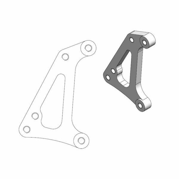 Moto-master 211081 áthelyező tartó az OEM féknyereghez Féknyereg és tuning féknyereg kittek 0