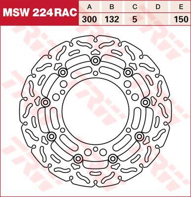 Trw fék féktárcsa úszó 300 RAC-DESIGN Féktárcsa és alkatrészei 0