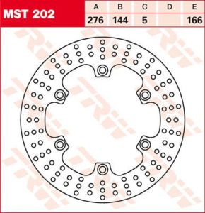 Trw MST202 kerek fix fékrotor 250-299mm Féktárcsa és alkatrészei