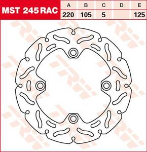 Trw fék féktárcsa FIXED 220 RAC-DESIGN Féktárcsa és alkatrészei