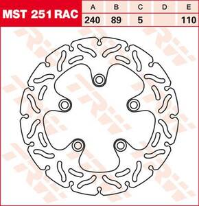 Trw fék féktárcsa FIXED 240 RAC-DESIGN Féktárcsa és alkatrészei
