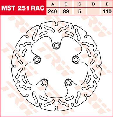 Trw fék féktárcsa FIXED 240 RAC-DESIGN Féktárcsa és alkatrészei 0