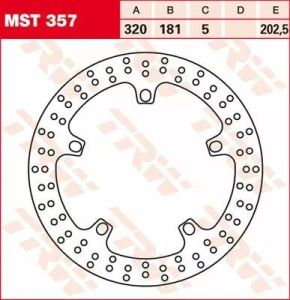 Trw MST357 kerek fix fékrotor 250-299mm Féktárcsa és alkatrészei